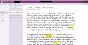 Corrections and comments on student work via OneNote